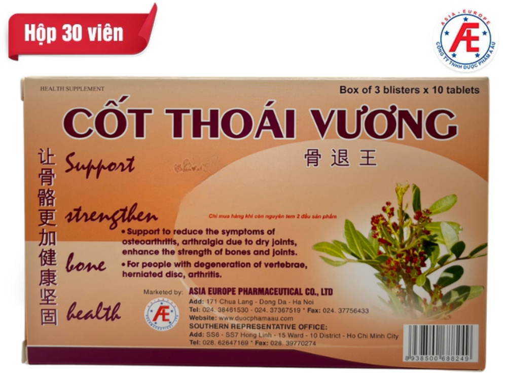 Thực phẩm bảo vệ sức khỏe Cốt Thoái Vương